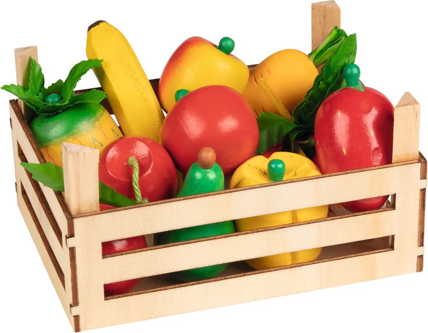 Obst und Gemüse in Kiste 10 Teile